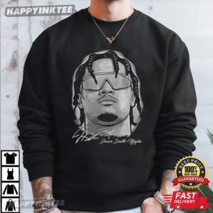 Jaxon Smith Njigba Middle Finger MVP NE Pats T Shirt (3)