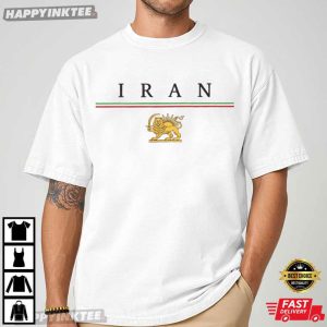 Iran Lion And Sun Iranian Flag T-Shirt