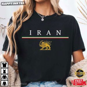 Iran Lion And Sun Iranian Flag T Shirt (2)