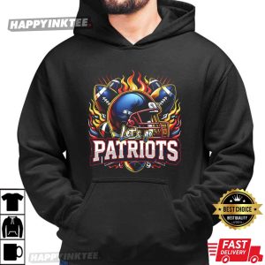 Let's Go Patriots Football Mascot Sports T Shirt (4)