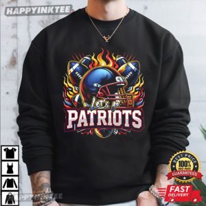 Let's Go Patriots Football Mascot Sports T Shirt (3)