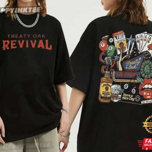 Treaty Oak Revival Western Retro Bar Cowboy Country Music T-Shirt