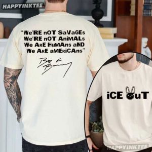 Bunny Ice Out We're Not Savages Abolish Ice T Shirt (1)