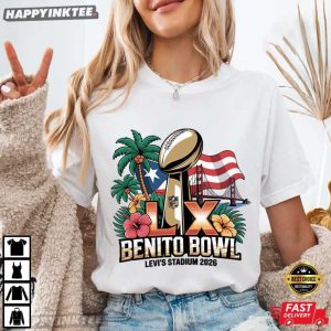 Benito Bowl Levi's Stadium 2026 Football Show T Shirt (4)