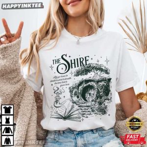 The Shire LOTR Fantasy Book Lover Bookish Gift T Shirt (2)