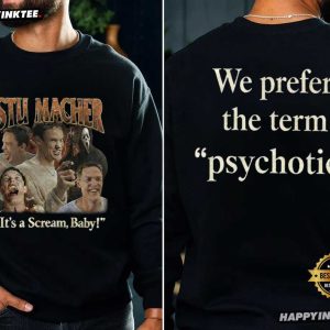 Stu Macher It's a Scream Baby Scream Movie Graphic T Shirt (2)