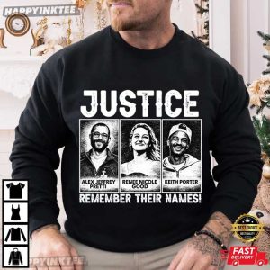 Justice Remember Their Names Human Rights Abolish Ice T Shirt (1)