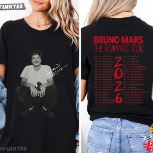 Bruno Mars The Romantic Tour 2026 Music Fan Gift T Shirt (1)