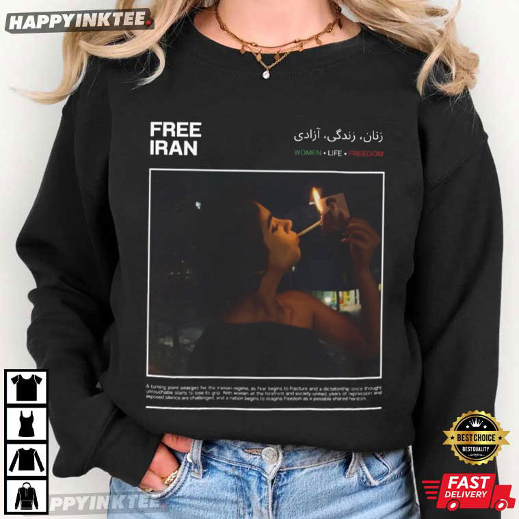 Women Life Freedom Iranian Revolution Free Iran Protest T Shirt Women Life Freedom Iranian Revolution Free Iran Protest T Shirt