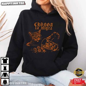 Chinga La Migra Cat Anti ICE Political Street Art T Shirt (4)