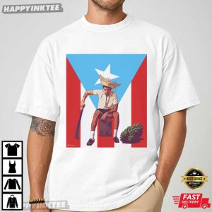 Puerto Rico Flag Benito Martinez Ocasio Fan Artistic Graphic T-Shirt