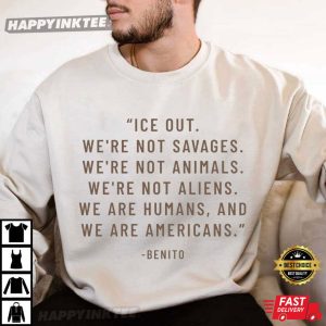 Bad Bunny Ice Out Grammys Speech Anti Ice T Shirt (4)