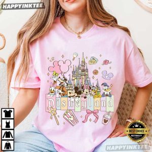 Disneyland The Original Mickey And Friends Cartoon T Shirt (4)