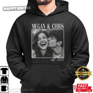 Custom Name And Photo Engagement Wedding Anniversary T Shirt (4)