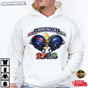 Football Rivalry Seattle Vs New England Super Bowl LX T Shirt (1)