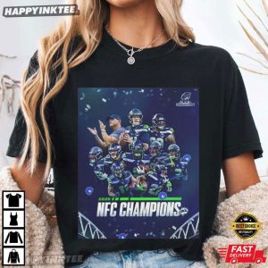Seattle Seahawks 2025 NFC Champions Super Bowl LX T Shirt (4)