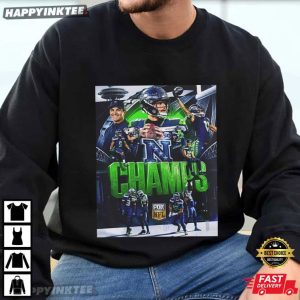 Seattle Seahawks 2025 NFL NFC Champions Super Bowl LX T Shirt (1)