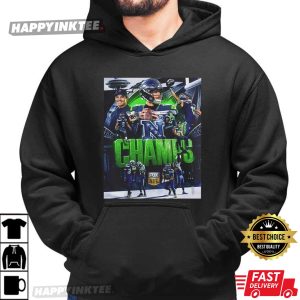 Seattle Seahawks 2025 NFL NFC Champions Super Bowl LX T Shirt (2)
