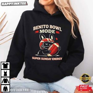 Benito Bowl Mode Super Sunday Energy 2026 American Football T Shirt (4)