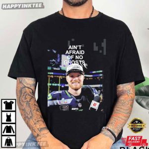 Sam Darnold Seahawks 2026 Super Bowl LX Champs Ain't Afraid Of No Ghosts T Shirt (2)