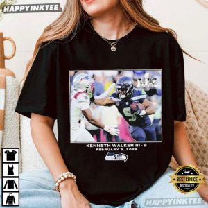 Seattle Seahawks Kenneth Walker III NFL Super Bowl LX T Shirt (4)