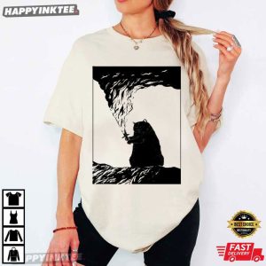 Fat Cat Fire Swords Funny Cat Lover T Shirt (1)