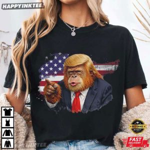 Trump Monkey Funny Anti Trump Parody Political T Shirt (2)