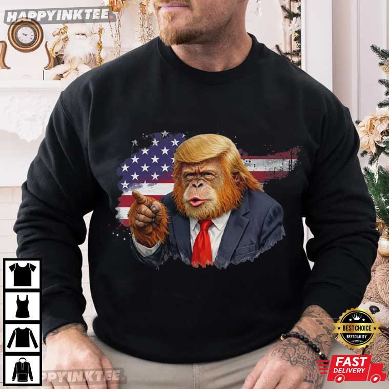 Trump Monkey Funny Anti Trump Parody Political T-Shirt Trump Monkey Funny Anti Trump Parody Political T-Shirt