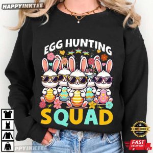 Egg Hunting Squad Cute Bunny Family Matching Easter T Shirt (3)