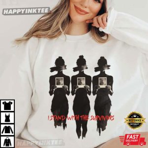 I Stand With The Survivors Epstein Victims Anti Trump Political T Shirt (1)
