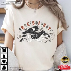 Minnesota Loon Resistance Rebel Loon Resist Abolish Ice T Shirt (2)