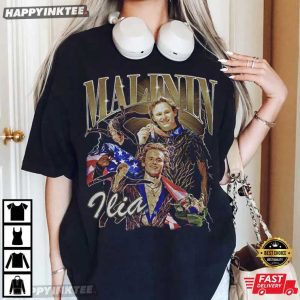 Ilia Malinin Quad Jump Legend Ice Skating Sports Bootleg T Shirt (3)