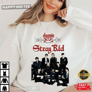 Stray Kids Dominate World Tour Kpop Music T Shirt (1)