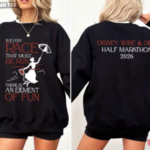 Disney Themed Mary Poppins In Every Race That Must Be Run Half Marathon T Shirt (1)
