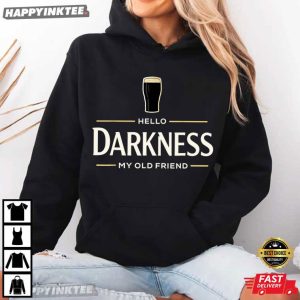 Hello Darkness My Old Friend Irish Beer St Patrick's Day T Shirt (1)