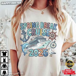 Spring Break Cruise 2026 Cute Cruise Trip Beach Holiday T Shirt (3)