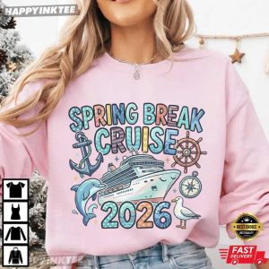 Spring Break Cruise 2026 Cute Cruise Trip Beach Holiday T Shirt (4)