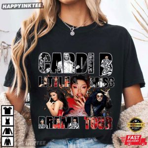 Cardi B Little Miss Drama Tour Music T Shirt (2)