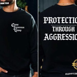 CIG Crime Intervention Group Protection Through Aggression T Shirt (4)