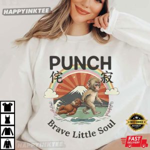 Baby Monkey Punch Brave Little Soul Animal Lover Gift T Shirt (4)