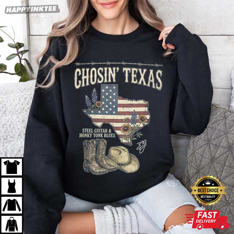 Chosing Texas Steel Guitar And Honky Tonk Blues T-Shirt Chosing Texas Steel Guitar And Honky Tonk Blues T-Shirt