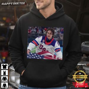 American Ice Hockey Player Jack Hughes T Shirt (4)