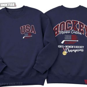 Milano Cortina American Women's Hockey USA T Shirt (2)