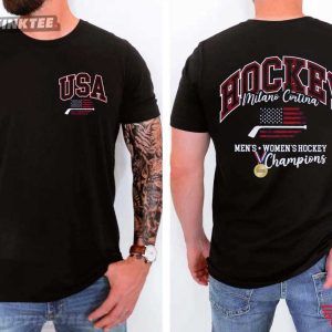 Milano Cortina American Women's Hockey USA T Shirt (1)