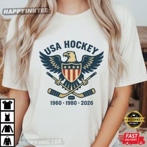 USA Hockey Eagle 1960 1980 2026 T Shirt (1)