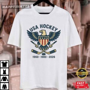 USA Hockey Eagle 1960 1980 2026 T Shirt (3)