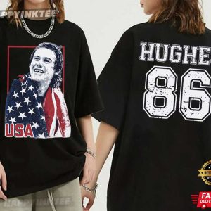 Jack Hughes USA Gold Hockey Patriotic Pride Gift T-Shirt