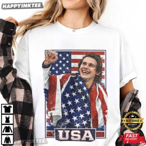 Jack Hughes USA Hockey American Hockey Pride Gift Olympics T-Shirt