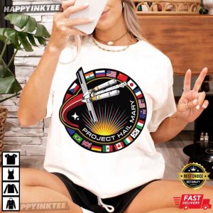 Project Hail Mary Movie Ringer Mission Patch T Shirt (4)