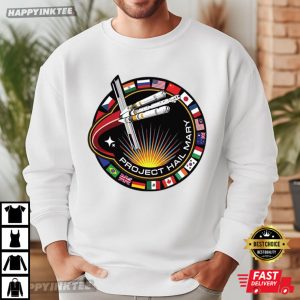 Project Hail Mary Movie Ringer Mission Patch T Shirt (1)